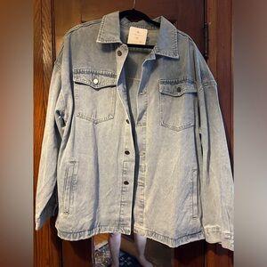 Light Blue Denim Jacket (Oversized)